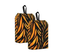 Zebra, borsa per scarpe da viaggio con stampa tigre, linea astratta, resistente all'acqua, con manico con cerniera, custodia leggera per valigia e palestra, si ripiega piatta per l'imballaggio, Stampa