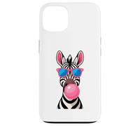 Zebra Bubblegum in stile fumetto pop art Custodia per iPhone 13