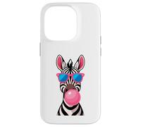 Zebra Bubblegum in stile fumetto pop art Custodia per iPhone 14 Pro