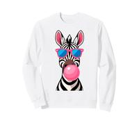 Zebra Bubblegum in Stile Fumetto Pop Art Felpa