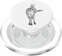 Zebra Butt Africa Stripes Animal Park nero PopSockets PopGrip per MagSafe