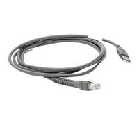 Zebra cable de serie 2,1 m USB EAS Negro