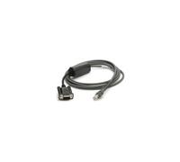 Zebra CBA-R10-S07ZBR cavo seriale Nero 2,13 m DB9 RJ-45 (CBL RS232 7FT/2M ST NIX