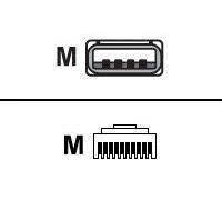 Zebra CBA-UF1-S07ZAR USB A 2 m LI3608/LI3678 Shielded USB: Series A Connector