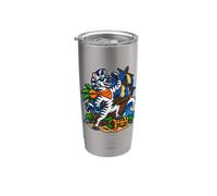 Zebra celebra una piccola vittoria Bicchiere termico in acciaio inox doppia parete