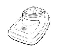 Zebra charging/transmitter cradle, presentation mode