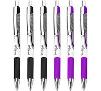 Zebra Classic Z-Grip Flight Ballpoint Pens - 1.2mm - Black & Violet - Pack of 6