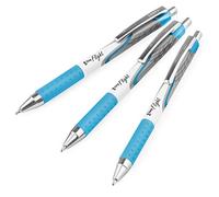 Zebra Classic Z-Grip Flight - Penna a sfera, 1,2 mm, confezione da 3, colore: Azzurro