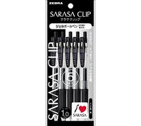 Zebra - Clip Sarasa P-JJE15-BK5, 1 mm, confezione da 5 penne