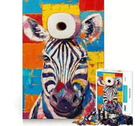 Zebra con carta igienica Puzzle da 1000 pezzi per adolescenti Gioco di apprendimento cognitivo Zero Gap Perfetto incastro Compatto Divertimento per il tempo di gioco in famiglia (38x52cm)