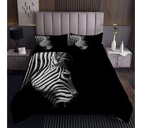 Zebra Coverlet 3D Stampa Cavalli Trapuntato Copriletto Copriletto Trapuntato Per Bambini Ragazzi Ragazze Africa Animale Selvaggio Set Trapunta Personalizzato Nero Bianco Letto 2 Pz 170X230cm