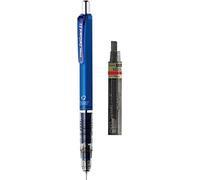 Zebra Delguard - Portamine con fusto blu, include 12 mine HB da 0,5 mm