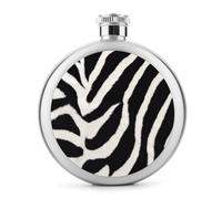 Zebra, fiaschetta rotonda per liquori a forma di animale, in acciaio inox, a prova di perdite, per compleanni, regali di Natale, per uomini, donne, damigelle d'onore, feste di nozze, 141,7 g