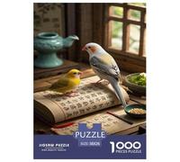 Zebra Finch Jigsaw Puzzle Impossible 1000 Pezzi Decorazione Per La Casa. Rilassamento E Intelligence Per Adulti E Ragazzi Da 14 Anni 38x26cm/1000pcs