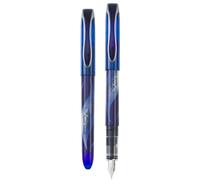 Zebra Fuente - Penna stilografica usa e getta, confezione da 12, colore blu Blu