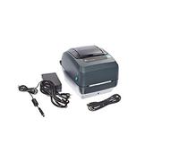 Zebra GX420t - Stampante desktop a trasferimento termico per etichette, ricevute, codici a barre, etichette e braccialetti, larghezza di stampa 10,2 cm, connettività USB, seriale e parallela