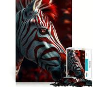 Zebra,il mio divertente amico,puzzle da 1000 pezzi per adulti,gioco di memoria e concentrazione,incastro perfetto,compatto e divertente per il tempo libero in famiglia (50x75cm)