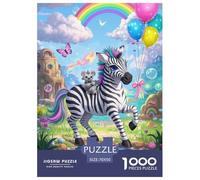 Zebra Jigsaw Puzzle Impossibili 1000Pcs Decorazione Per La Casa. Rilassamento E Intelligence Per Adulti E Ragazzi Da 14 Anni 70x50cm/1000pcs
