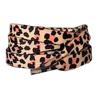 Zebra & Leopard Animal Print Lacci piatti ideali di ricambio per scarpe da ginnastica, Nike, Adidas, adulti o bambini, Leopardo, 120