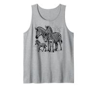 Zebra Maglietta Spirito Cute Zebra Face Wild Animal colorato Anni '80 Canotta