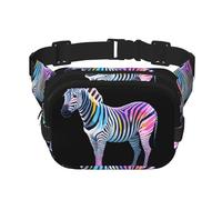 Zebra, marsupio multifunzione con stampa, unisex, alla moda, borsa messenger, borsa da viaggio e sport