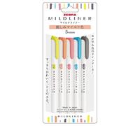 ZEBRA Matita fluorescente Mildliner [Merci di importazione parallela] (Friendly Mild Color) WKT7-N-5C-N