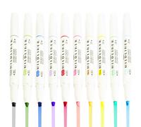 Zebra Mildliner Creativo Evidenziatore Pennarello - Doppia Punta - 10 Misti