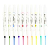Zebra Mildliner Creativo Evidenziatore Pennarello - Doppia Punta - 10 Misti