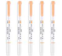 Zebra Mildliner Evidenziatore Creativo Penna A Doppia Punta Arancione 5 Pezzi
