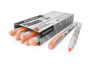 Zebra Mildliner Evidenziatore Creativo Penna Marker Bianco Arancione 10 Pezzi