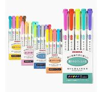 Zebra Mildliner - Set di 25 evidenziatori, colore pastello