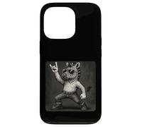 Zebra Occhiali da sole Rock Music Funny Retro Horns Up Custodia per iPhone 13 Pro