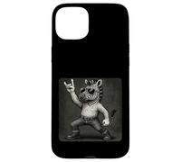 Zebra Occhiali da sole Rock Music Funny Retro Horns Up Custodia per iPhone 15 Plus