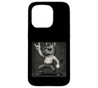 Zebra Occhiali da sole Rock Music Funny Retro Horns Up Custodia per iPhone 15 Pro