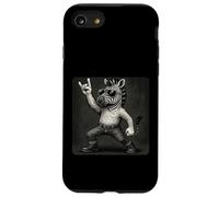 Zebra Occhiali da sole Rock Music Funny Retro Horns Up Custodia per iPhone SE (2020) / 7 / 8
