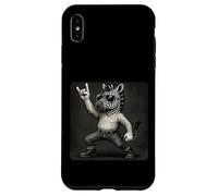 Zebra Occhiali da sole Rock Music Funny Retro Horns Up Custodia per iPhone XS Max