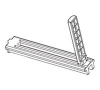 Zebra P1037974-027 Nero Termica diretta ZT200 1 pz Kit Media Hanger ZT200 Series