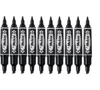 ZEBRA Pen Dual Tip Permanent Marker Pens, Twin Tip Marker Pen Set, Bullet Tip &