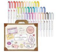 Zebra Mildliner WKT7-35C, set di evidenziatori in 35 colori, in confezione regalo, multicolore