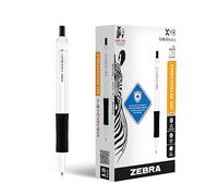 Zebra Pen Sarasa Dry X1+ Retractable Gel Pen, Plastic Barrel, Medium Point, 0.7mm, Black Ink, 12-Pack