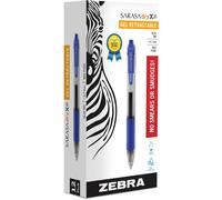 Zebra Pen Sarasa Dry X20 Retractable Gel Pen Medium Point 0.7mm Blue Ink 12-Pack