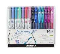 Zebra Pen MILDLINER - Set di evidenziatori a doppia punta, penne gel e evidenziatori pastello, confezione multipla, pennarelli e evidenziatori a punta larga e fine, penne a doppia punta, colori
