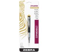 Zebra Pen StylusPen Teleskop-Kugelschreiber, mittlere Spitze, 1,0 mm, schwarze Tinte, grauer Schaft, 1 St ck