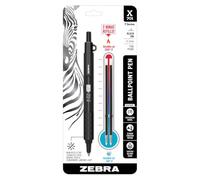 Zebra Pen X-701 - Penna a sfera tattica con ricariche bonus, punta fine, 0,7 mm, inchiostro nero, 1 conteggio (29811)