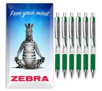 Zebra Pen Z-Grip Flight Penne A Sfera 1.2mm Confezione Da 6 Set Di Colori Vari