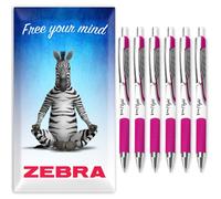 Zebra Pen Z-Grip Flight Penne A Sfera 1.2mm Confezione Da 6 Set Di Colori Vari