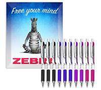 Zebra Pen Z-Grip Flight Penne A Sfera - 1,2mm - Vari Colori E Formati
