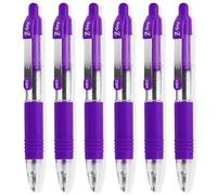 Zebra Pen Z-Grip - Mini penne a sfera, lunghezza 11,4 cm, inchiostro viola, confezione da 6