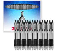 Zebra Pen Z-Grip - Penne a sfera retrattile, pennino da 1,0 mm, confezione da 16, in confezione regalo di cartone, per scuola, scrittura, lavoro, ufficio (nero)