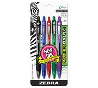 Zebra Pen Z-Grip Retractable Ballpoint Pen Medium Point 1.0mm Assorted Colors - 5 Pieces